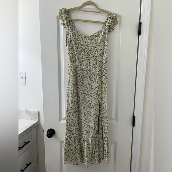 REFORMATION BONDI MIDI DRESS- Ivy - Picture 3 of 5